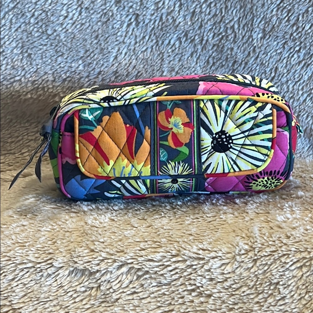 VERA BRADLEY Jazzy Blooms Cosmetic Case